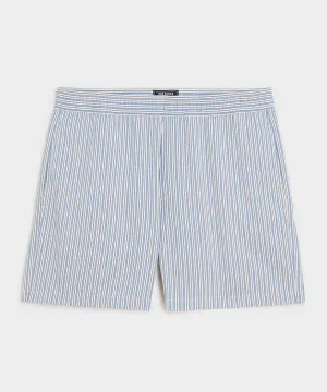 5" Striped Poplin Short