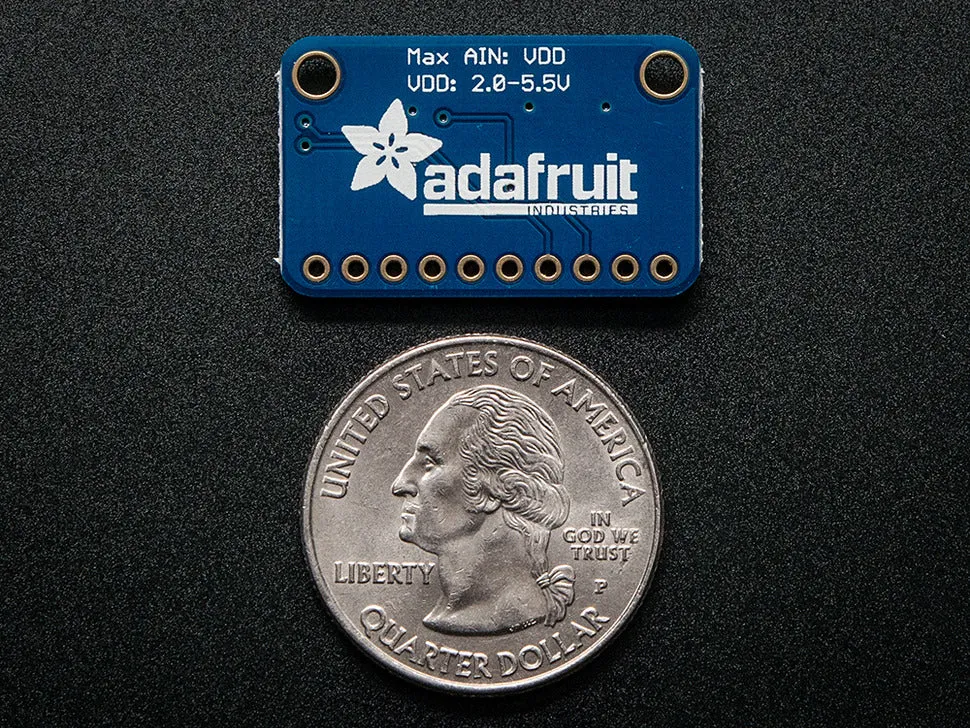 Adafruit 12-Bit ADC - 4 Channel with Programmable Gain Amplifier (ADS1015)