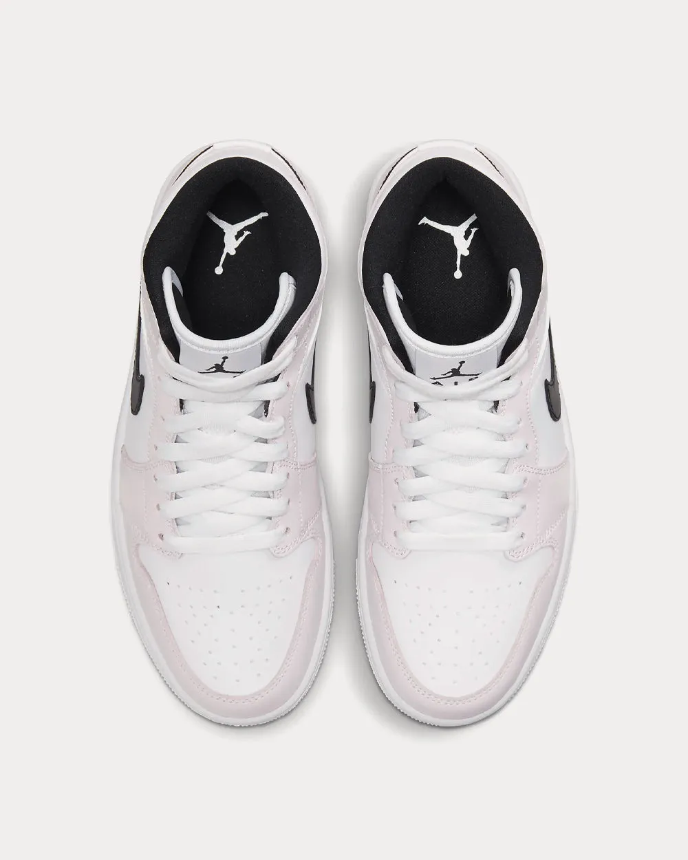 Air Jordan 1 Mid Light Violet / White / Black High Top Sneakers