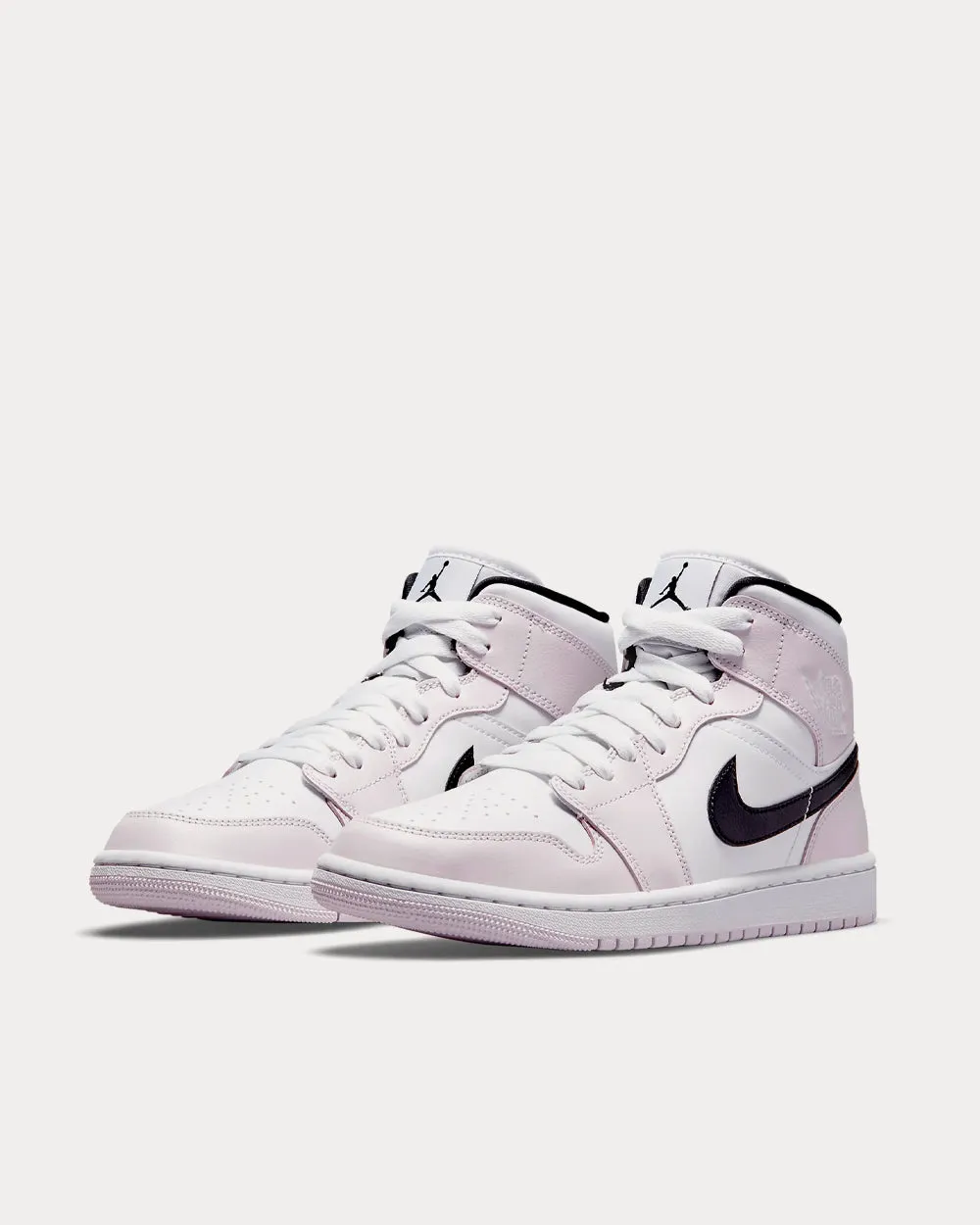Air Jordan 1 Mid Light Violet / White / Black High Top Sneakers
