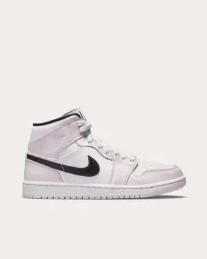 Air Jordan 1 Mid Light Violet / White / Black High Top Sneakers