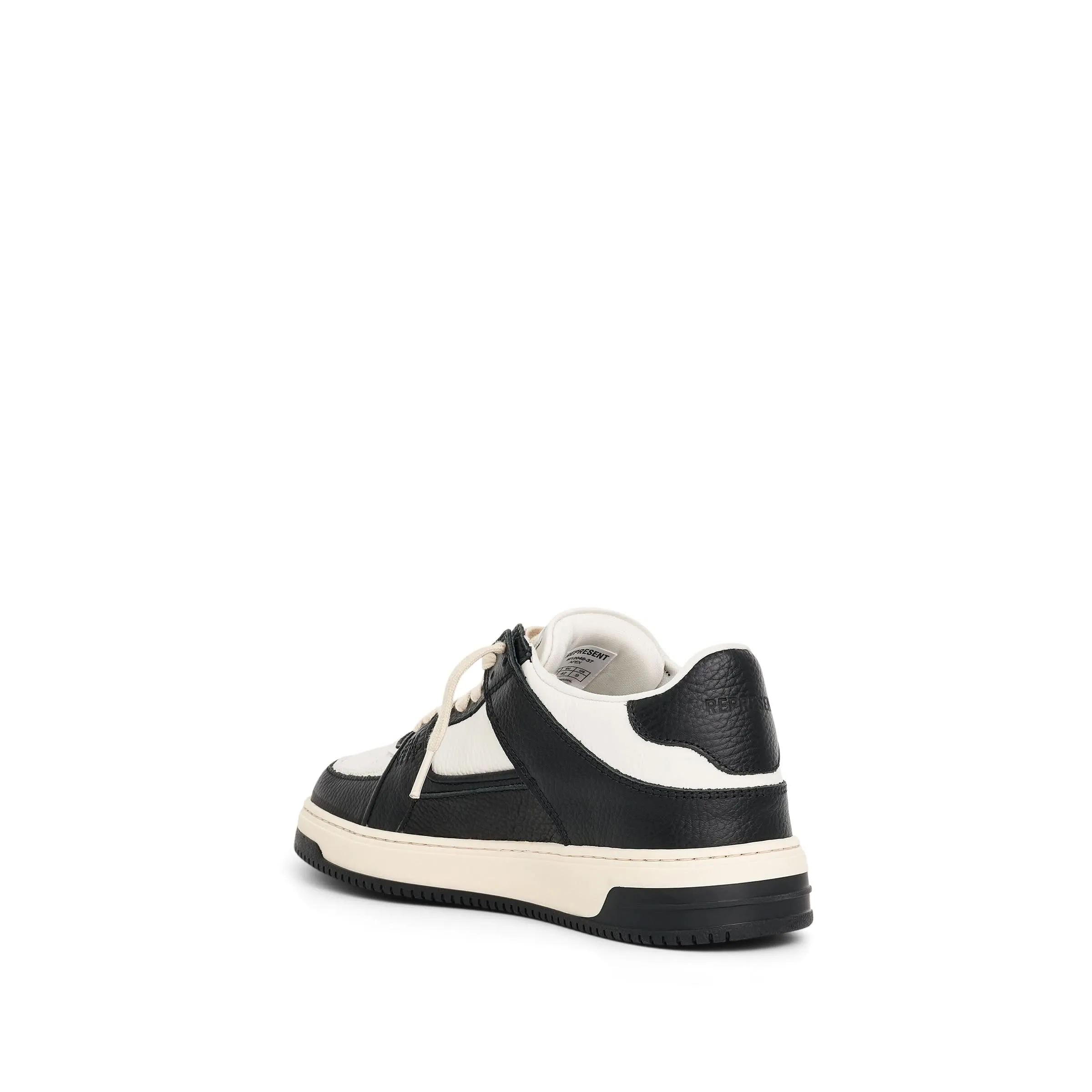 Apex Low Sneaker in Black/White