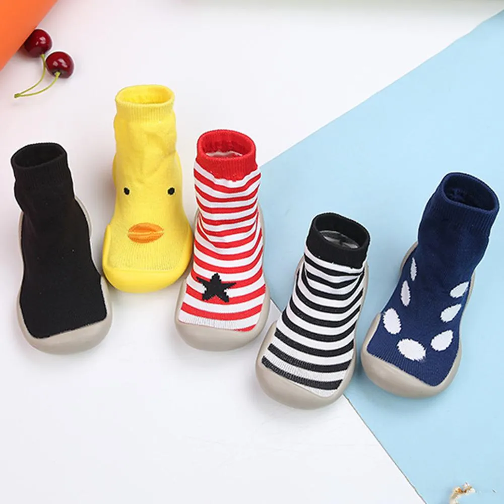 Baby Striped Soft-soled Socks Shoes