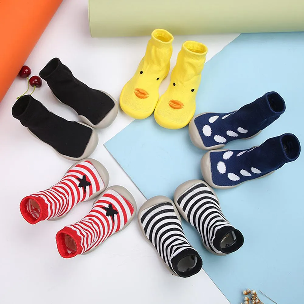 Baby Striped Soft-soled Socks Shoes
