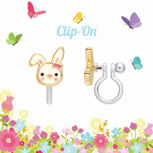 Bouncy Bunny Lead Free CLIP ON Earrings