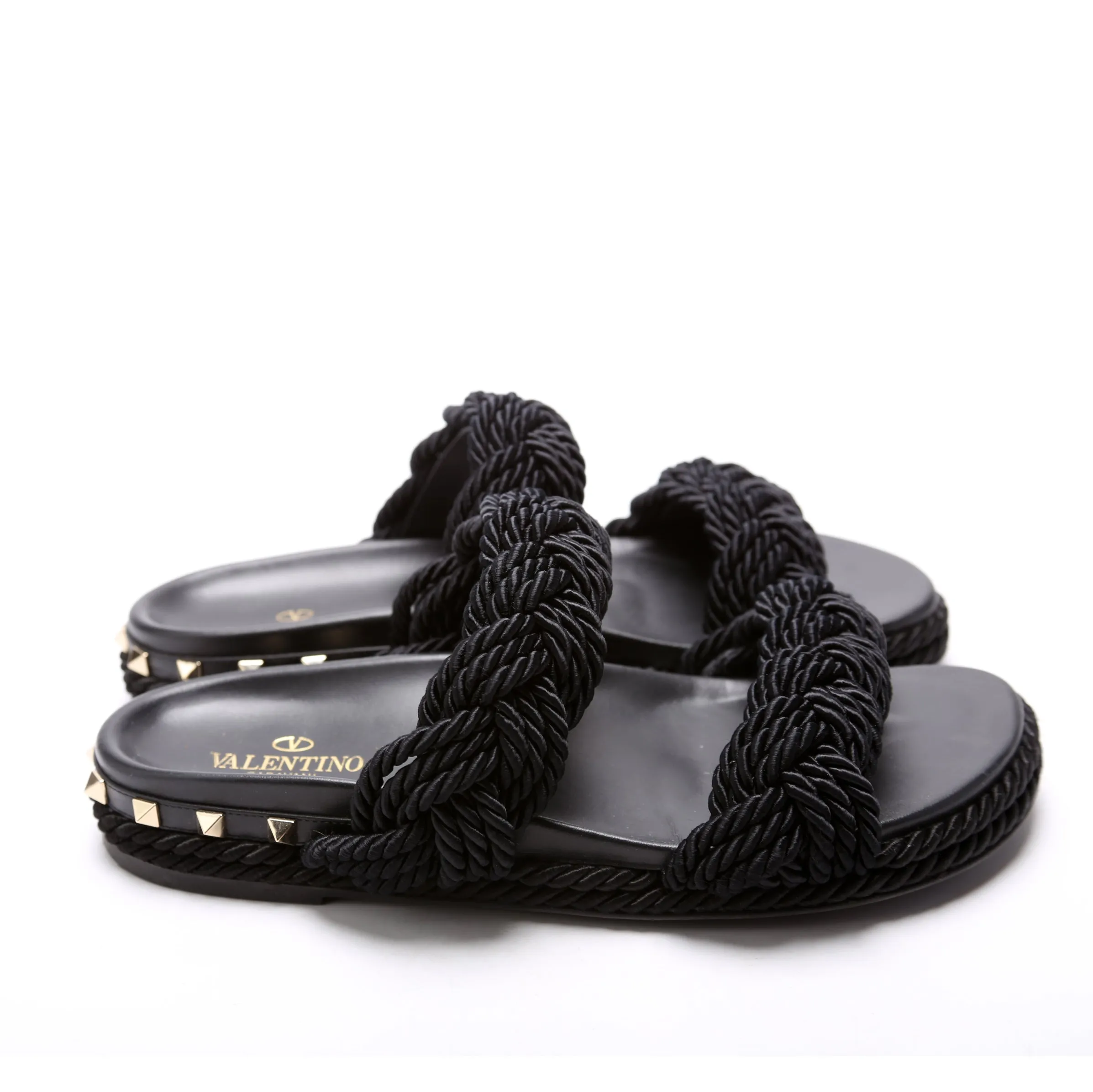 Braided Espadrille Sandals Size 39