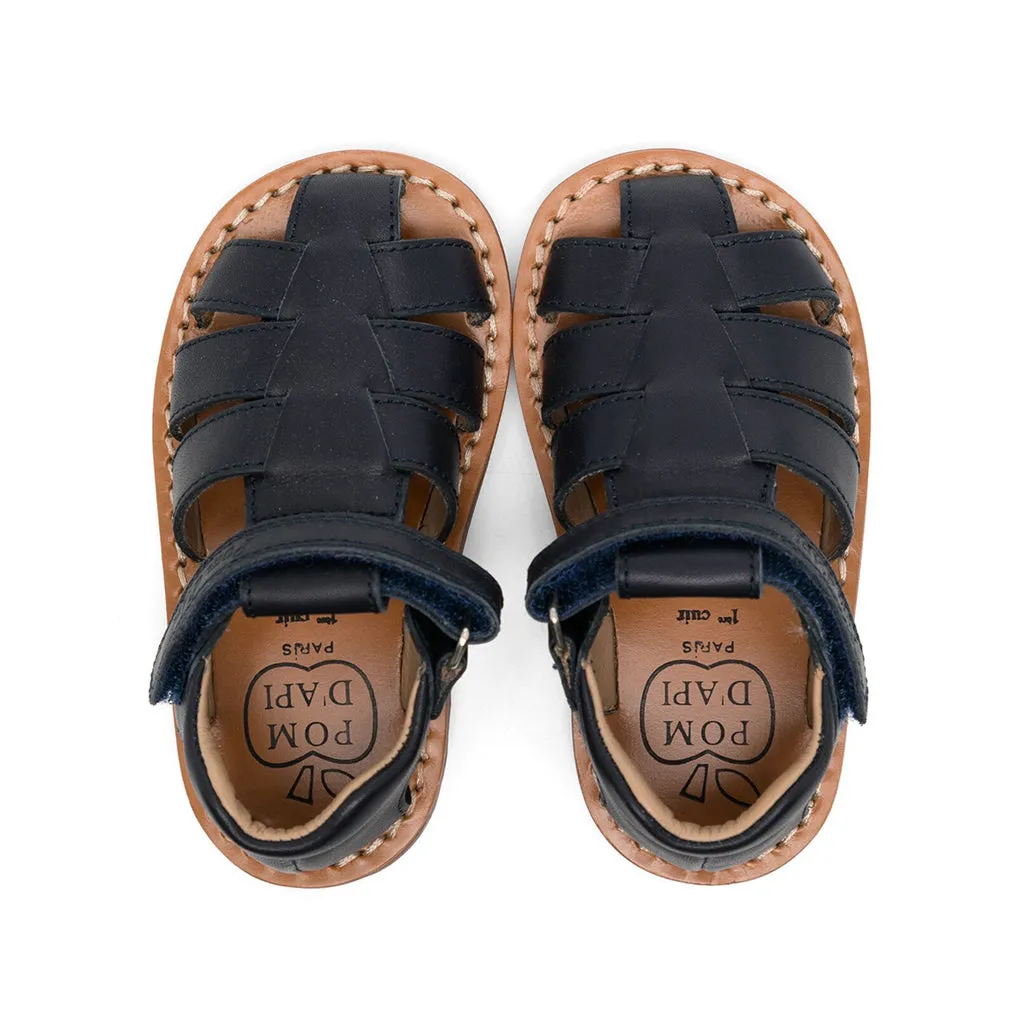 Caged Design Leather Sandals