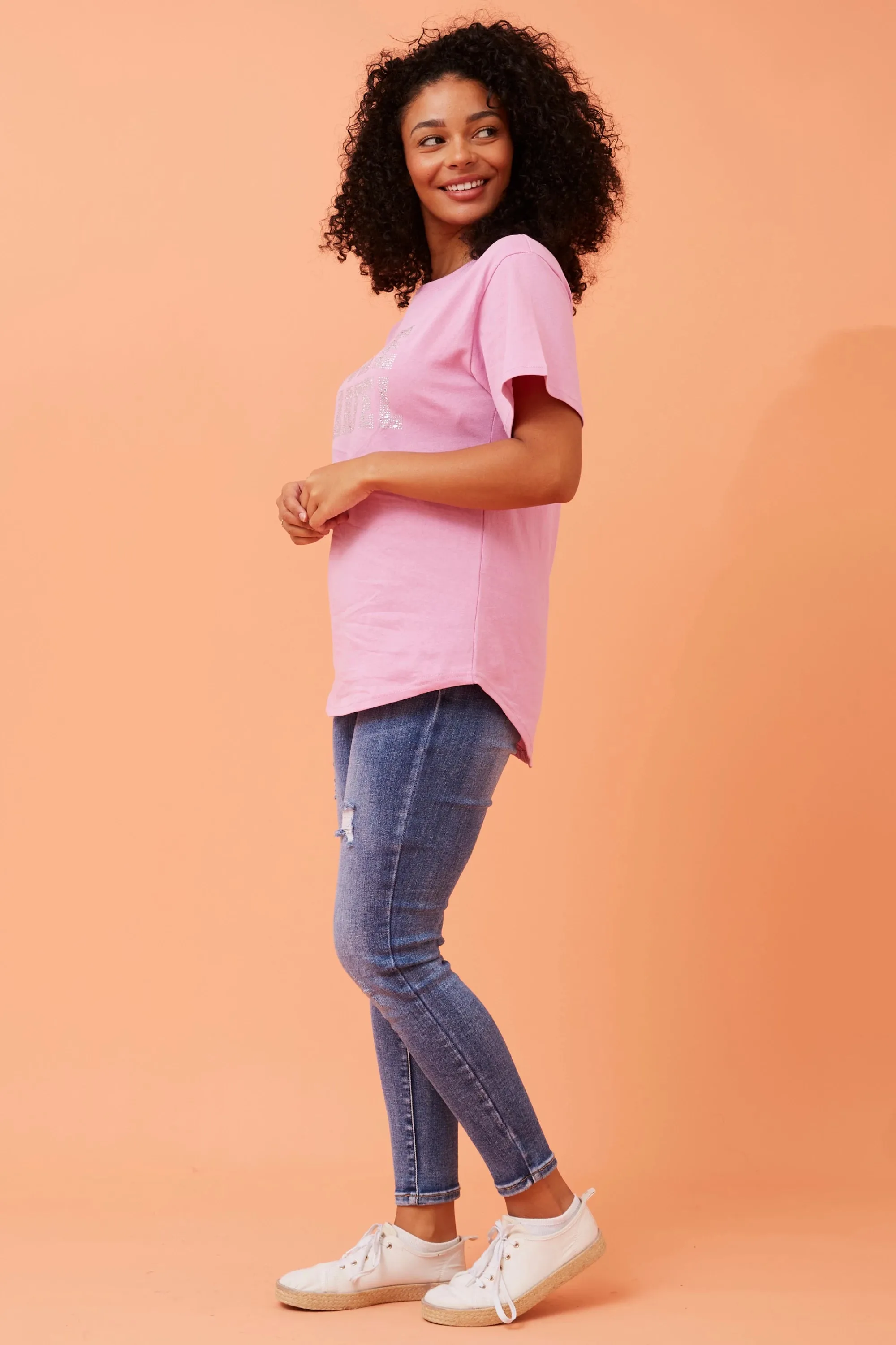 Caroline Morgan Graphic Print Tee