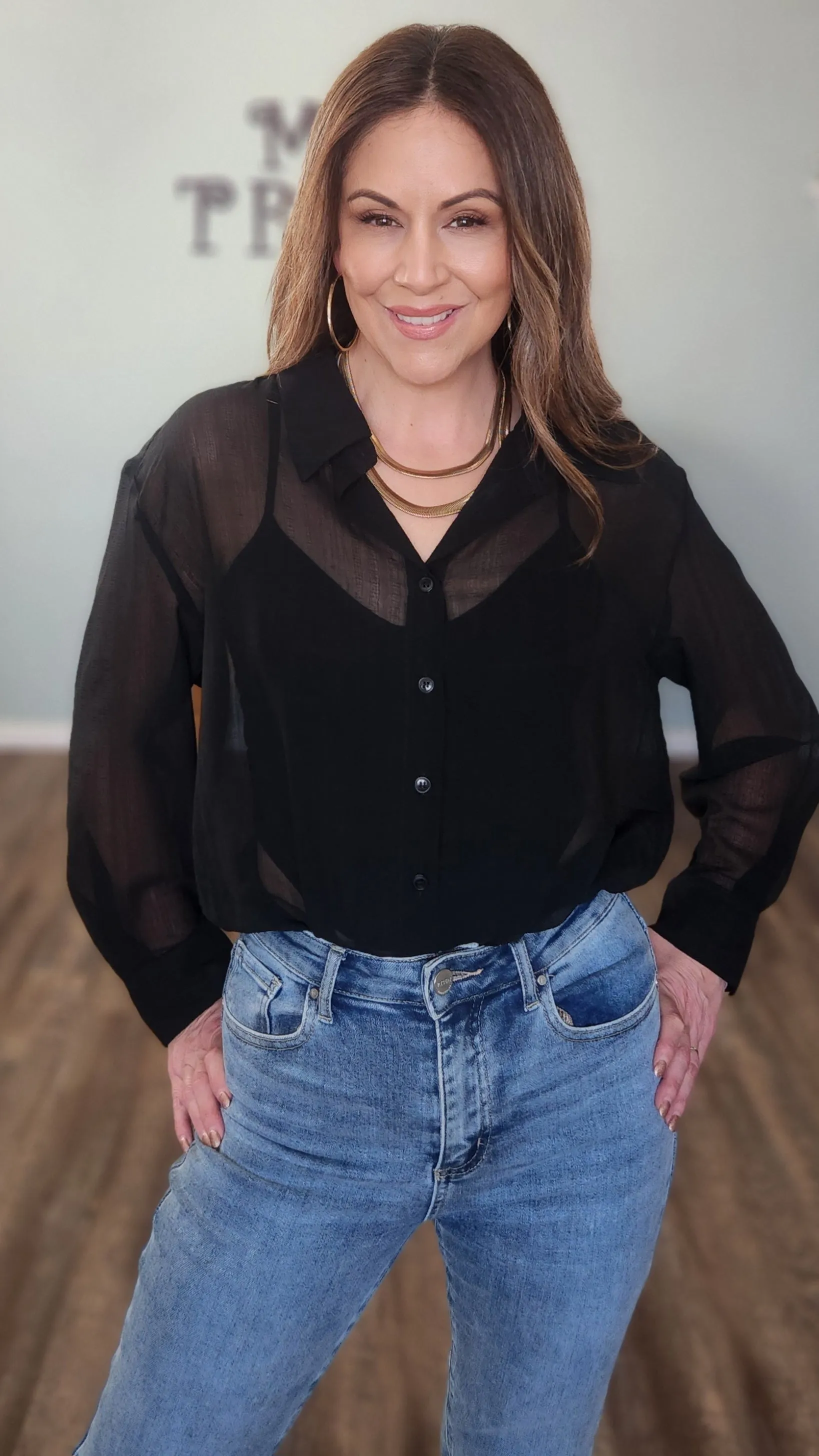 Close To You Bodysuit blouse-Black