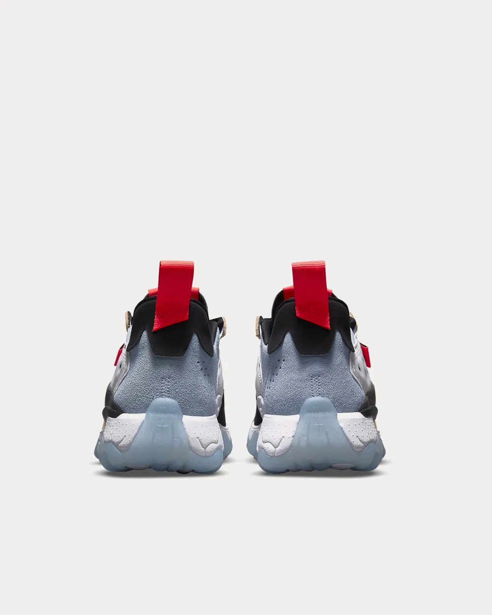 Delta 2 White / Metallic Silver / Sesame / Flash Crimson Low Top Sneakers
