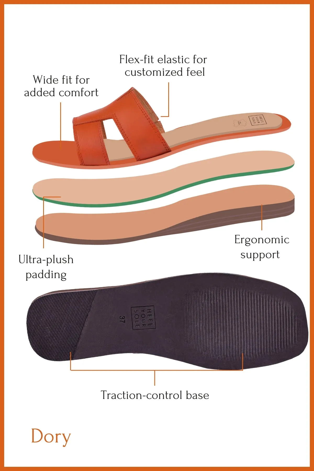 Dory Flats - Rust Orange