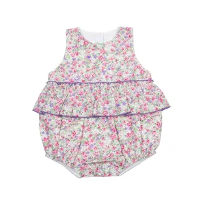 Floral Peplum Bubble Romper