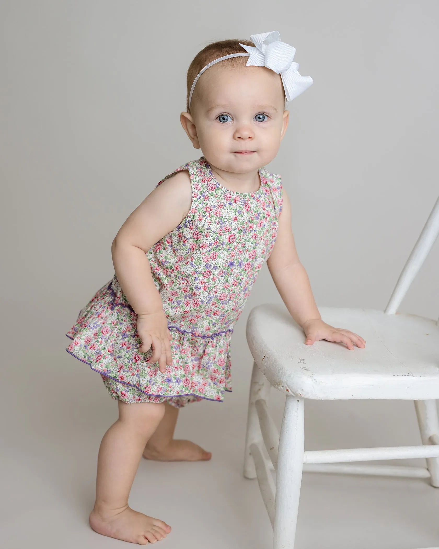 Floral Peplum Short Set