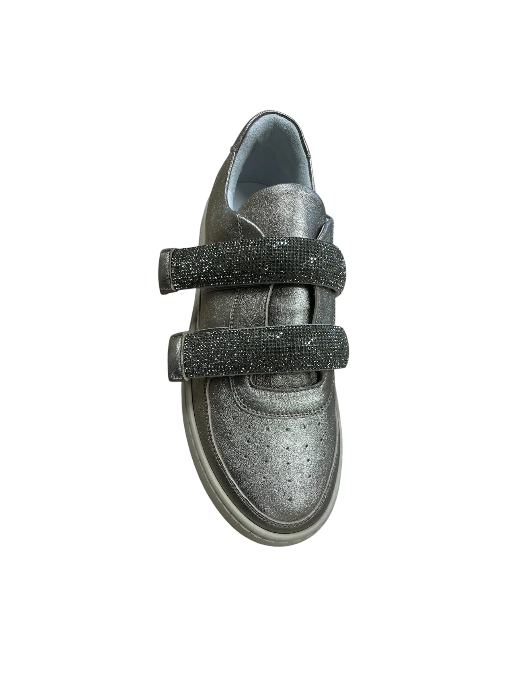 Fratelli Russo gold leather sneakers
