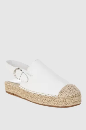 Genuine Leather Espadrilles