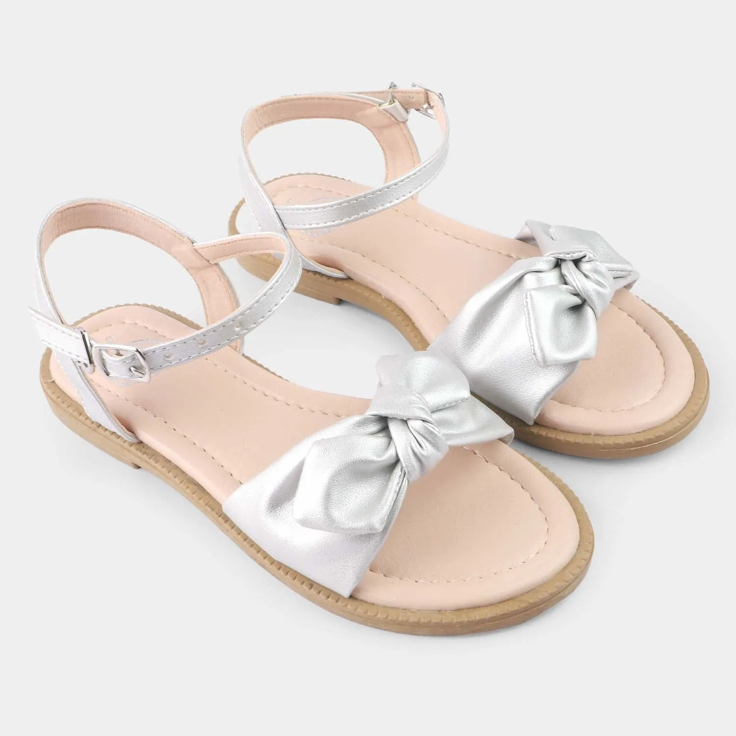Girls Sandals 456-65-SILVER
