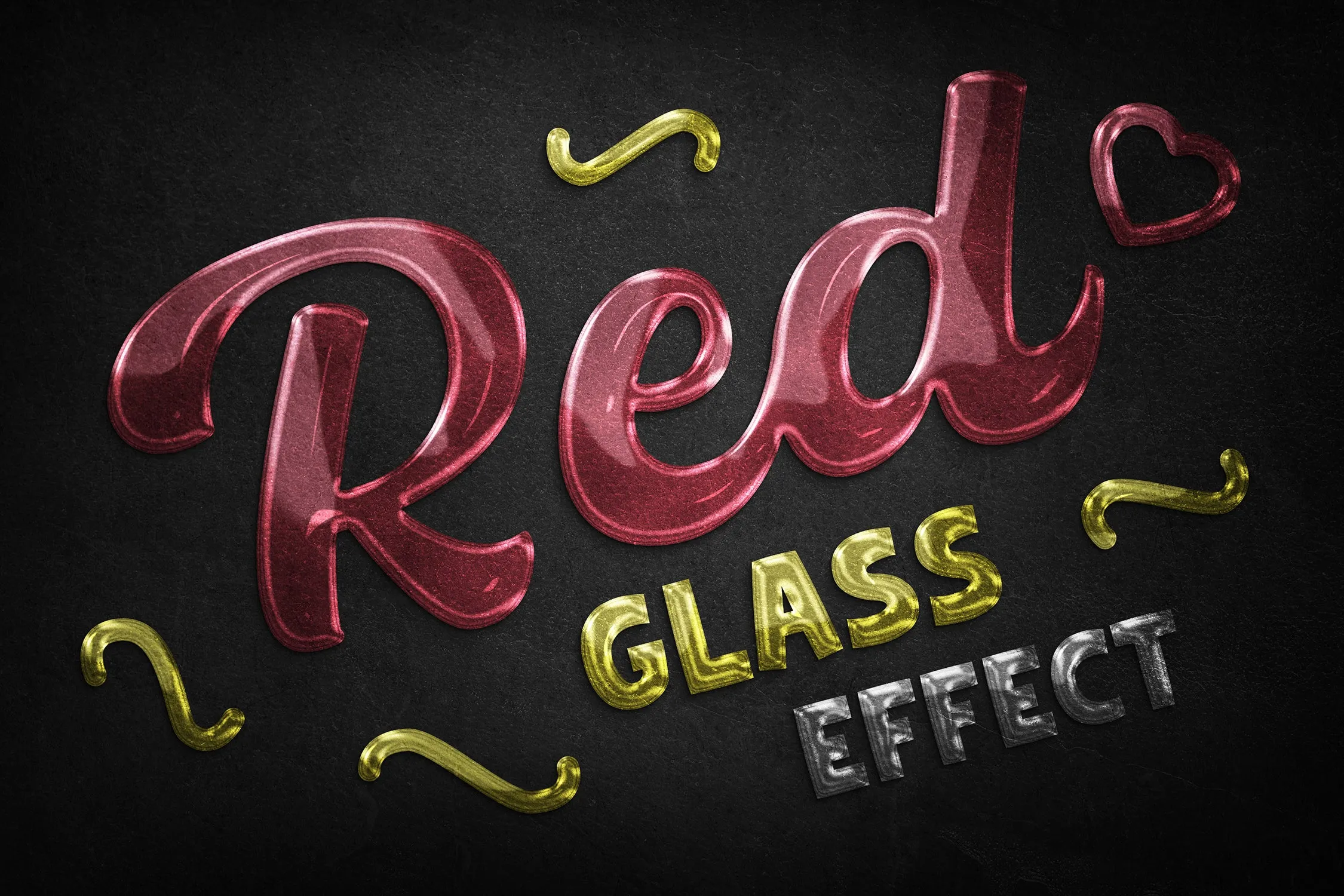 Glass Text Effects
