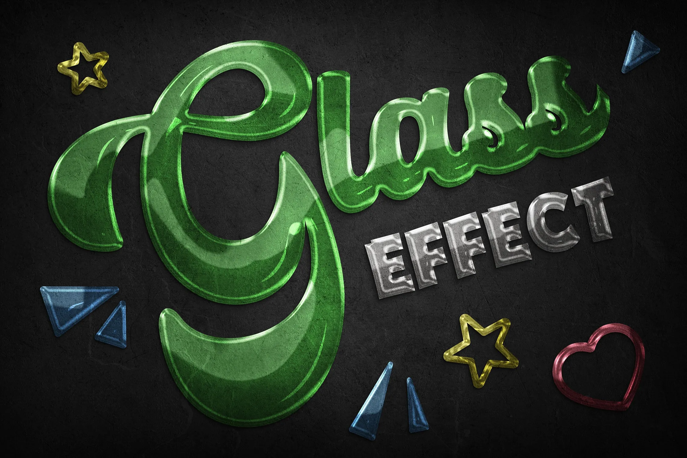 Glass Text Effects