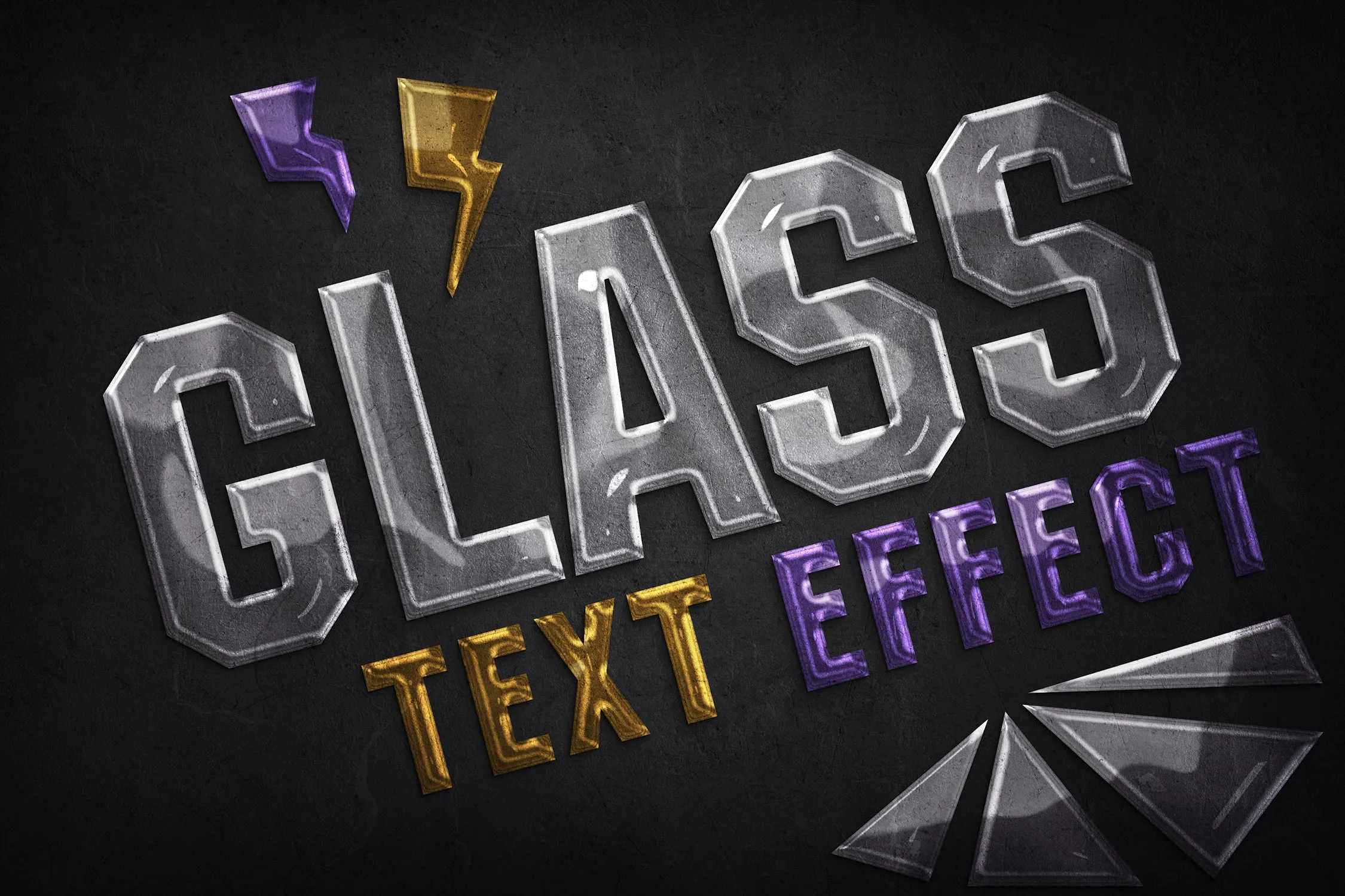 Glass Text Effects