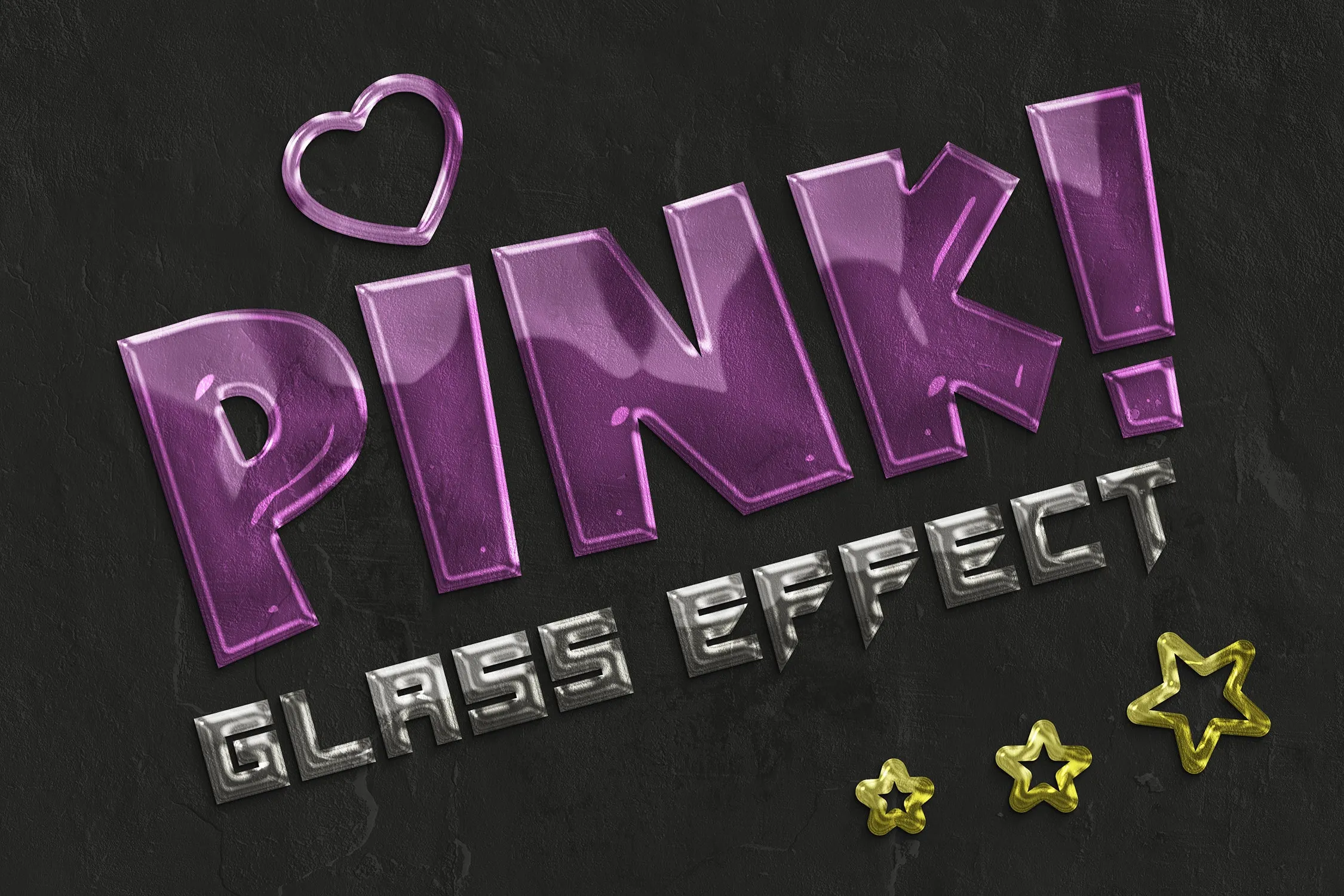 Glass Text Effects