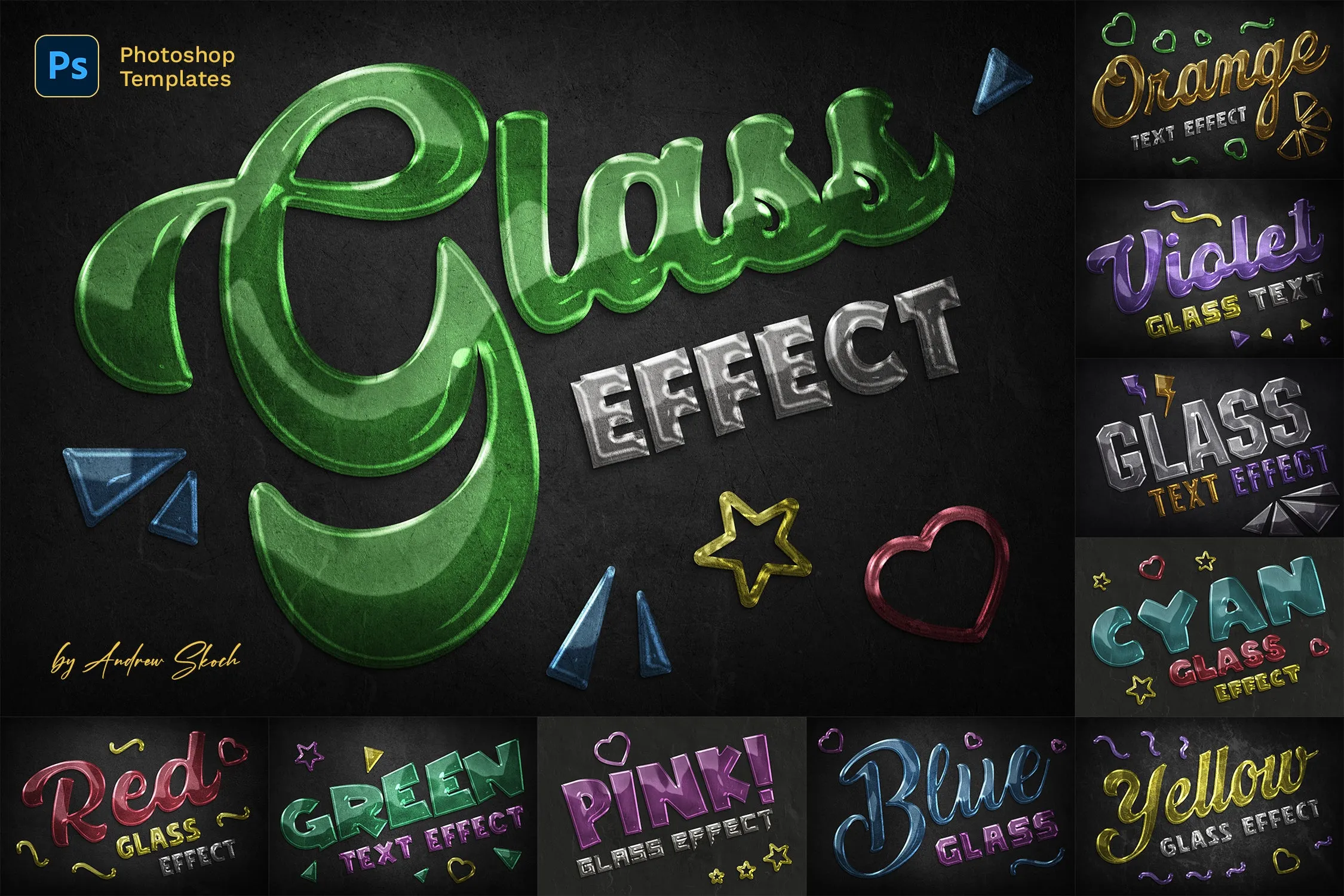 Glass Text Effects