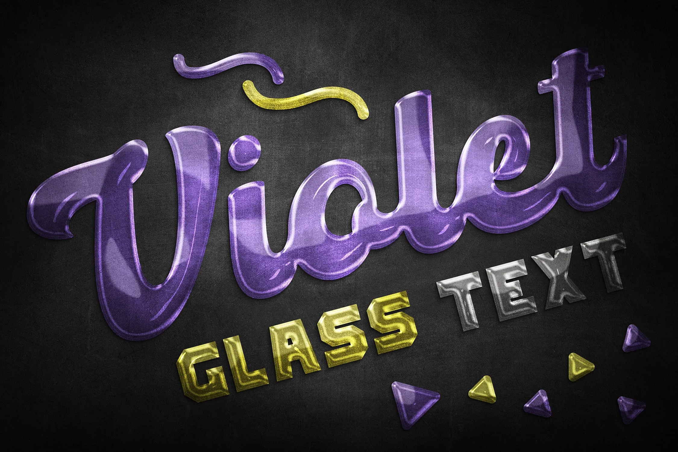 Glass Text Effects