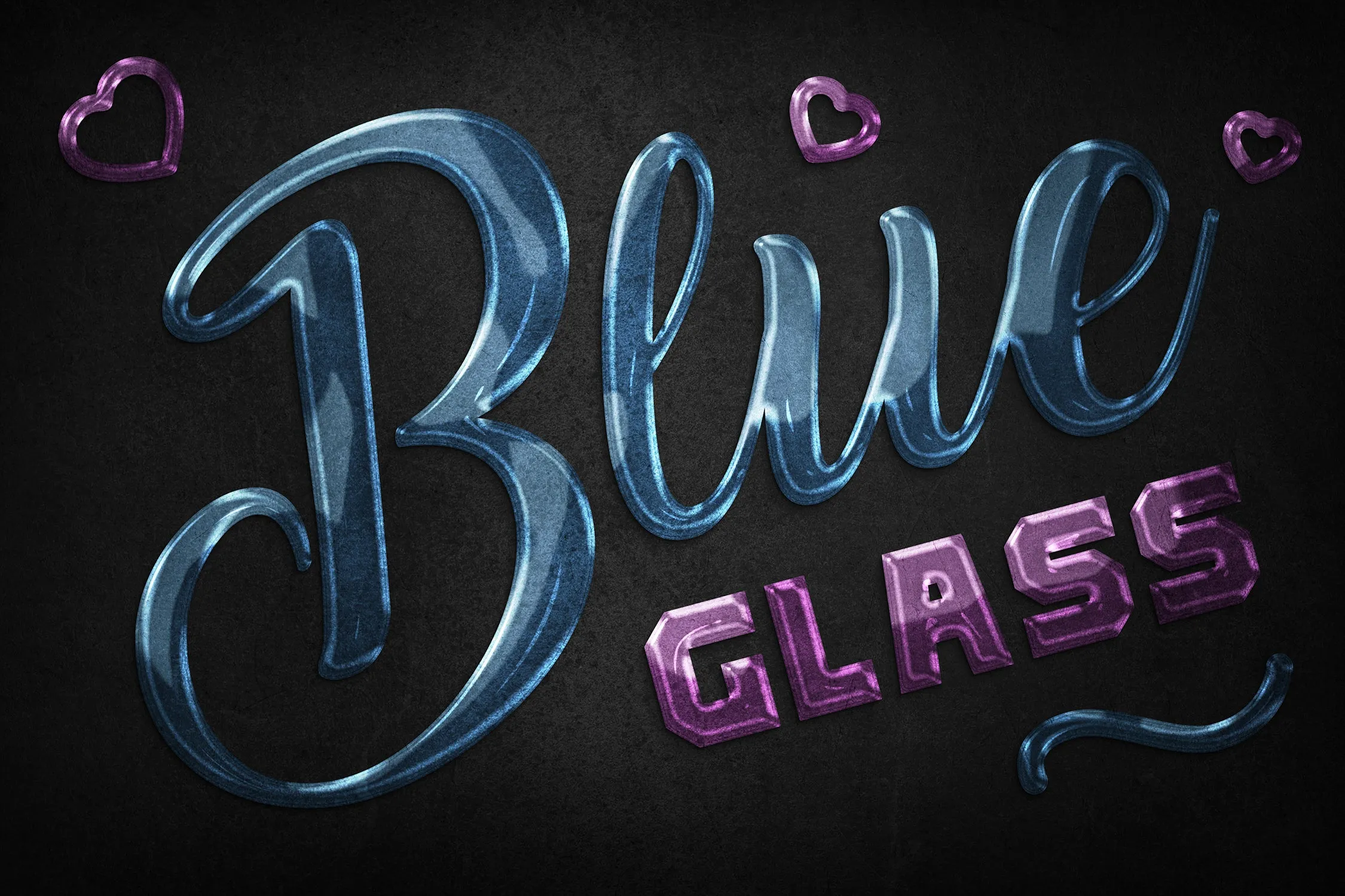 Glass Text Effects