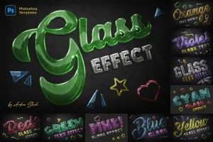 Glass Text Effects