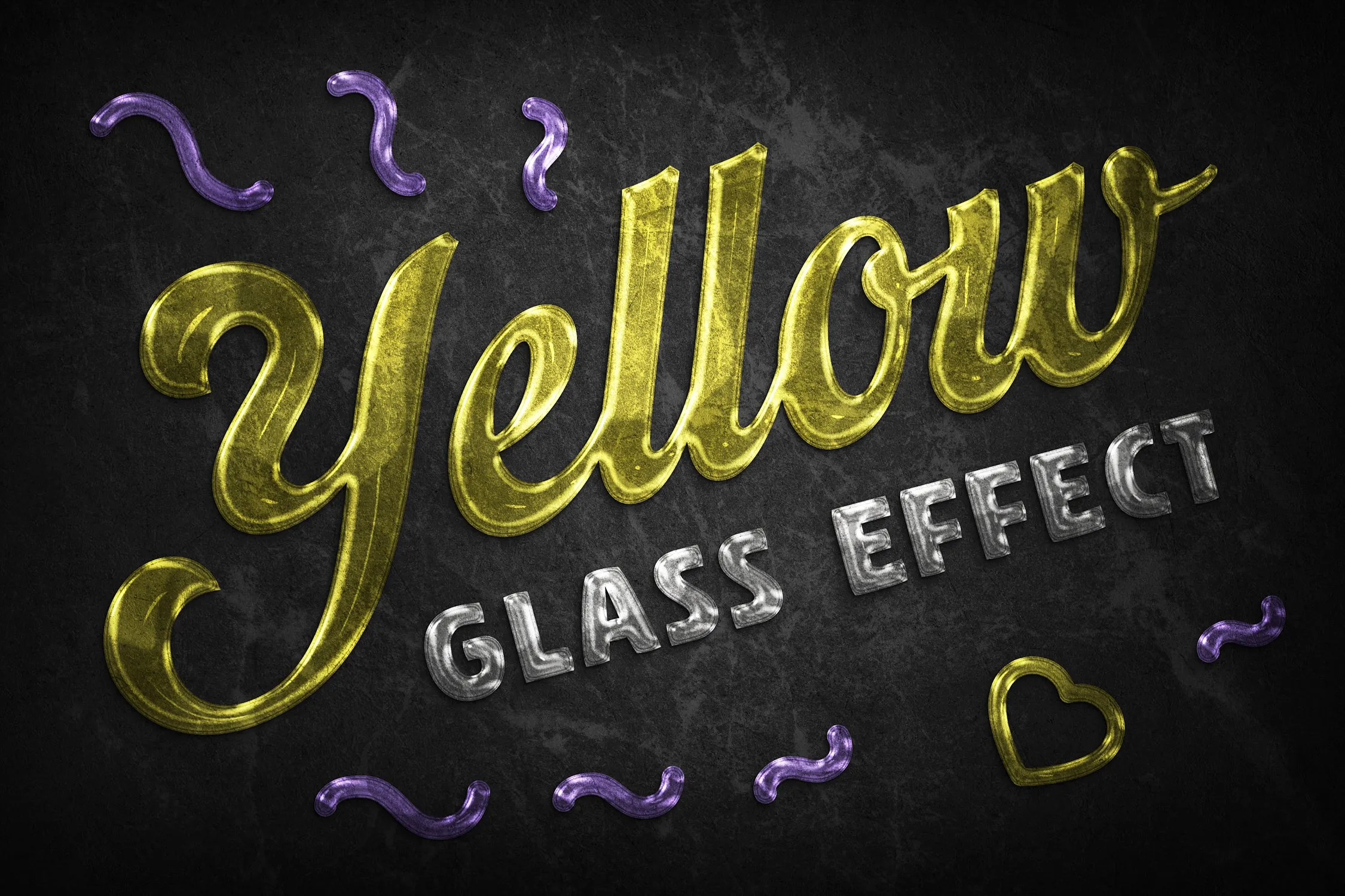 Glass Text Effects