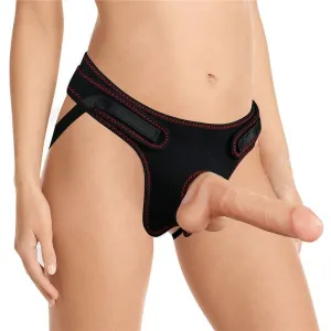 Ingen Easy 19cm Straight Dildo with balls Strap-On Set