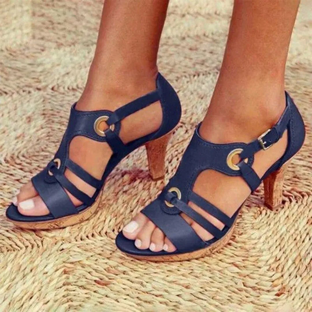 Ivyshape | Comfortable High-Heel Sandals for Women