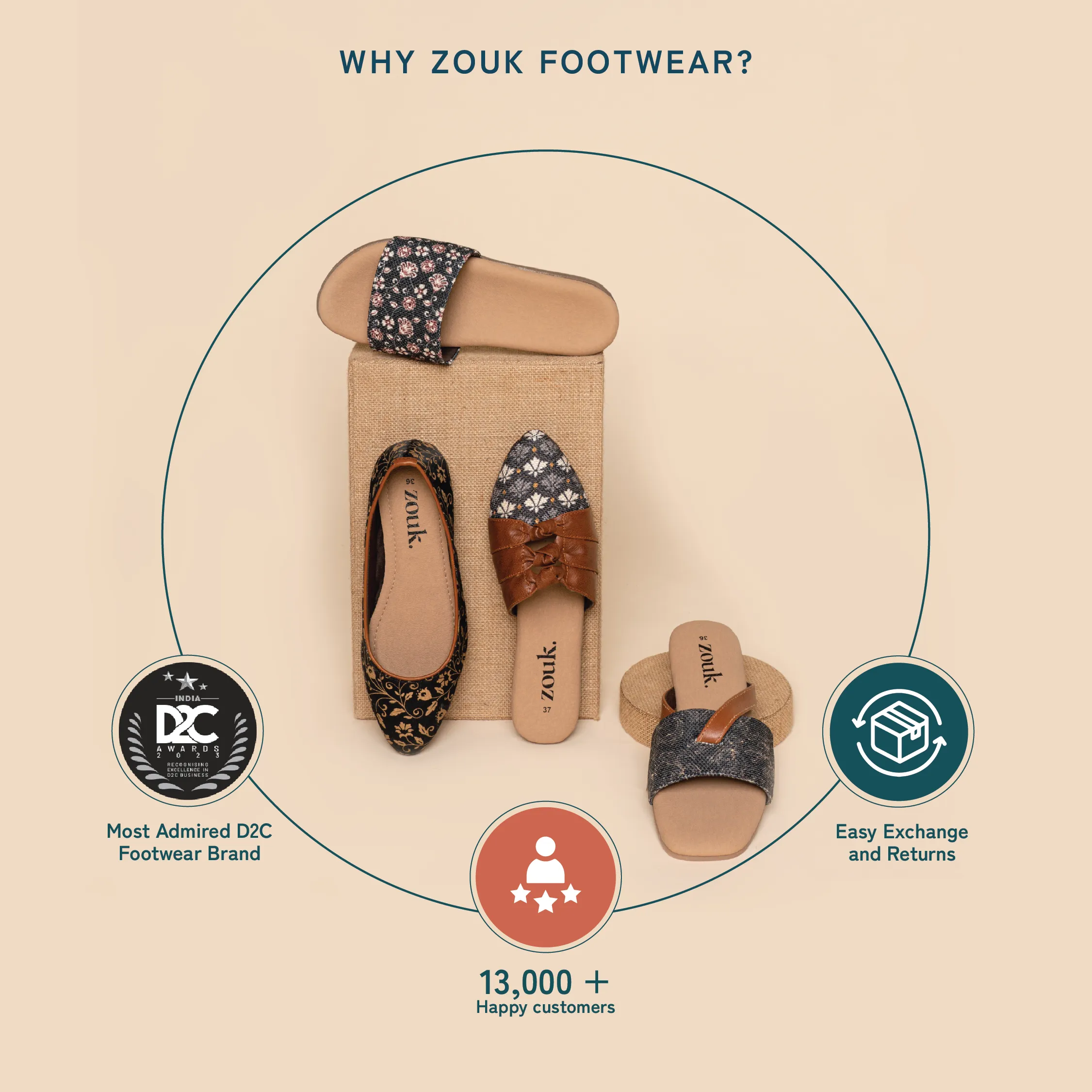 Jaipur Garden T Strap Sandal