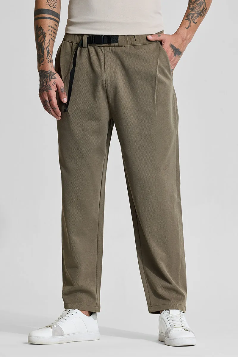 Khaki Relaxed Fit Trousers
