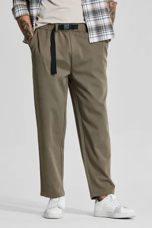 Khaki Relaxed Fit Trousers