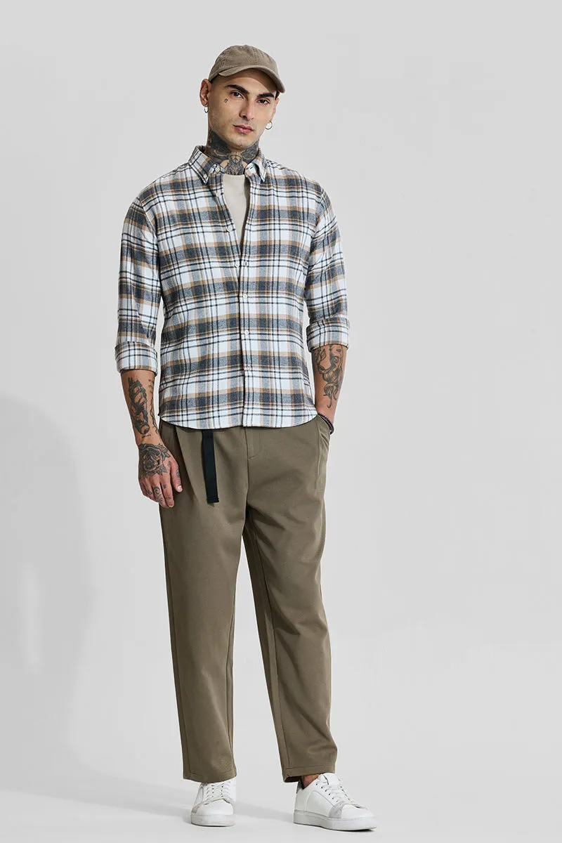 Khaki Relaxed Fit Trousers