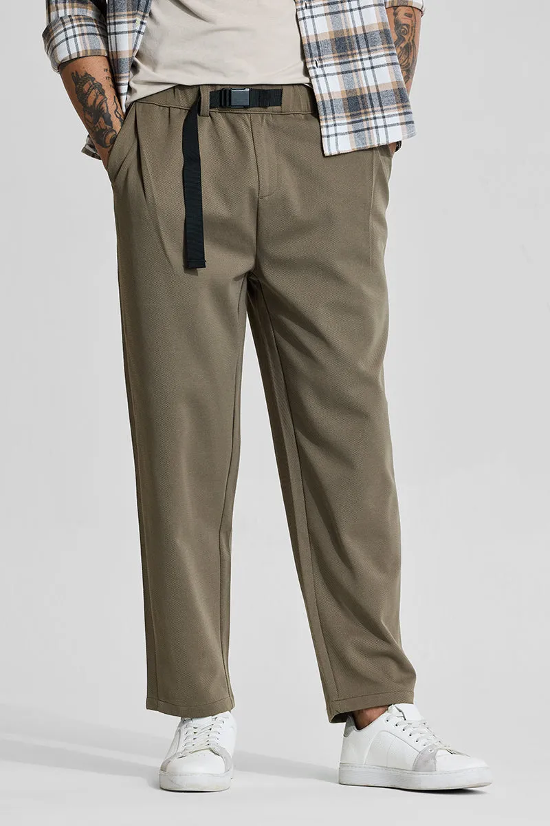 Khaki Relaxed Fit Trousers