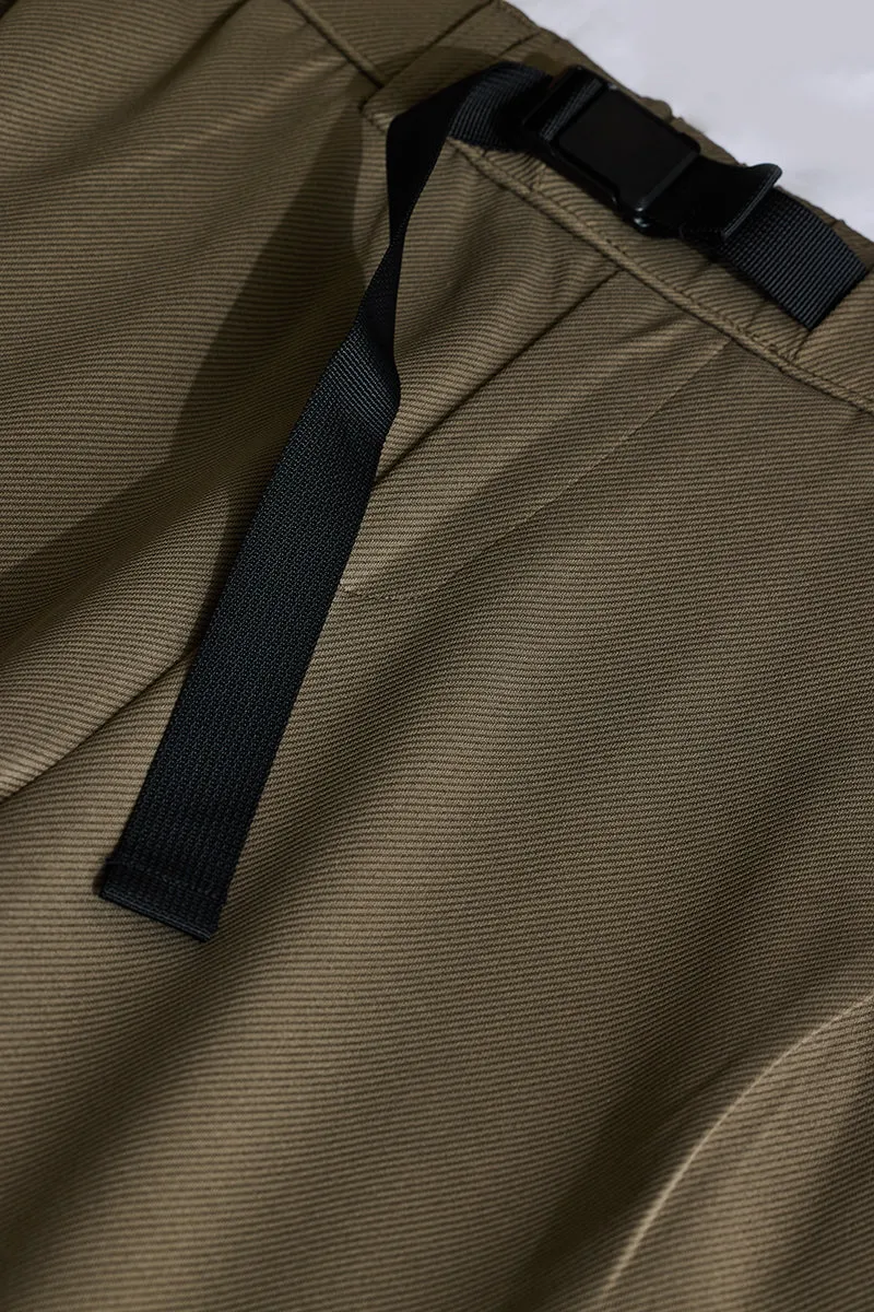 Khaki Relaxed Fit Trousers