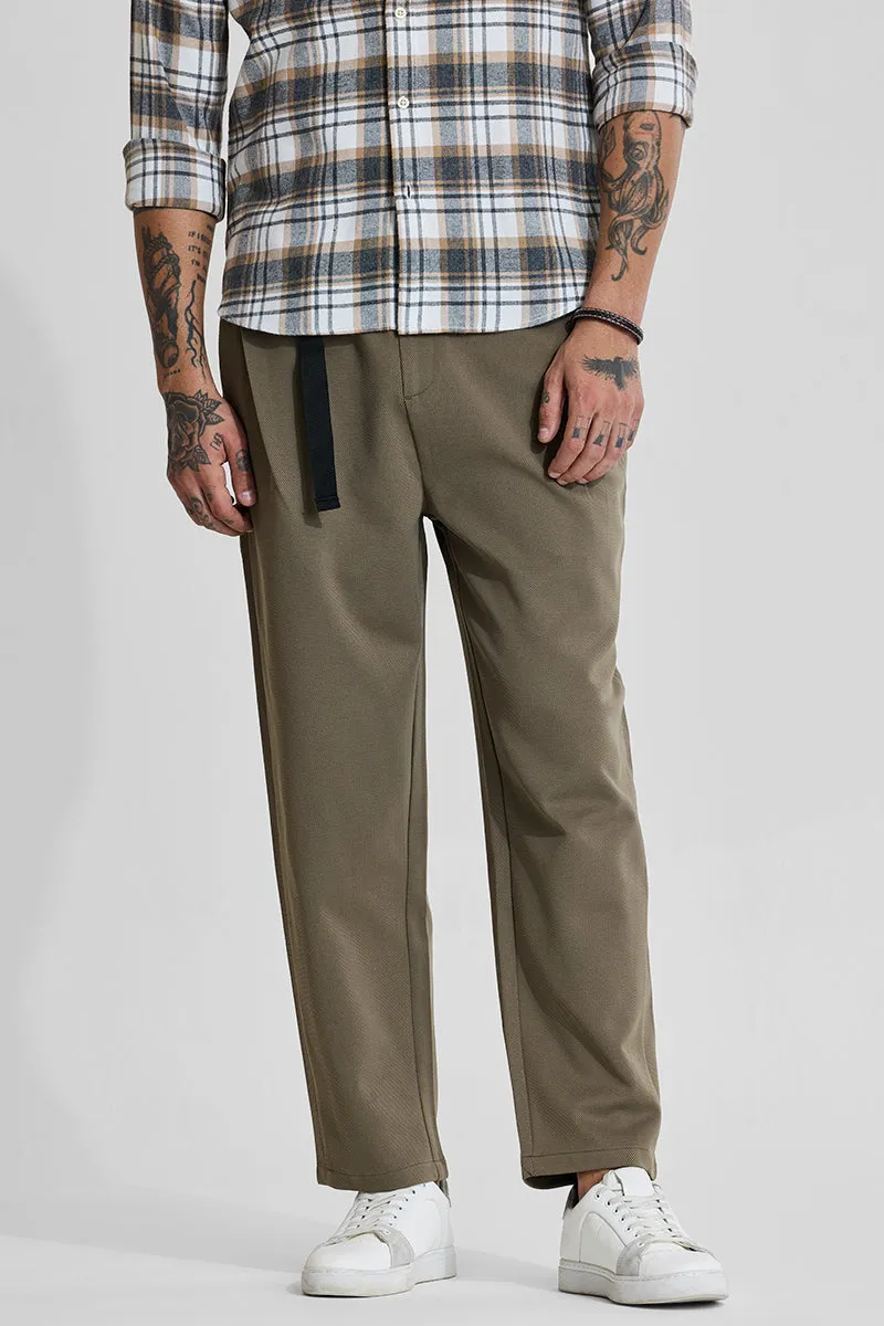 Khaki Relaxed Fit Trousers