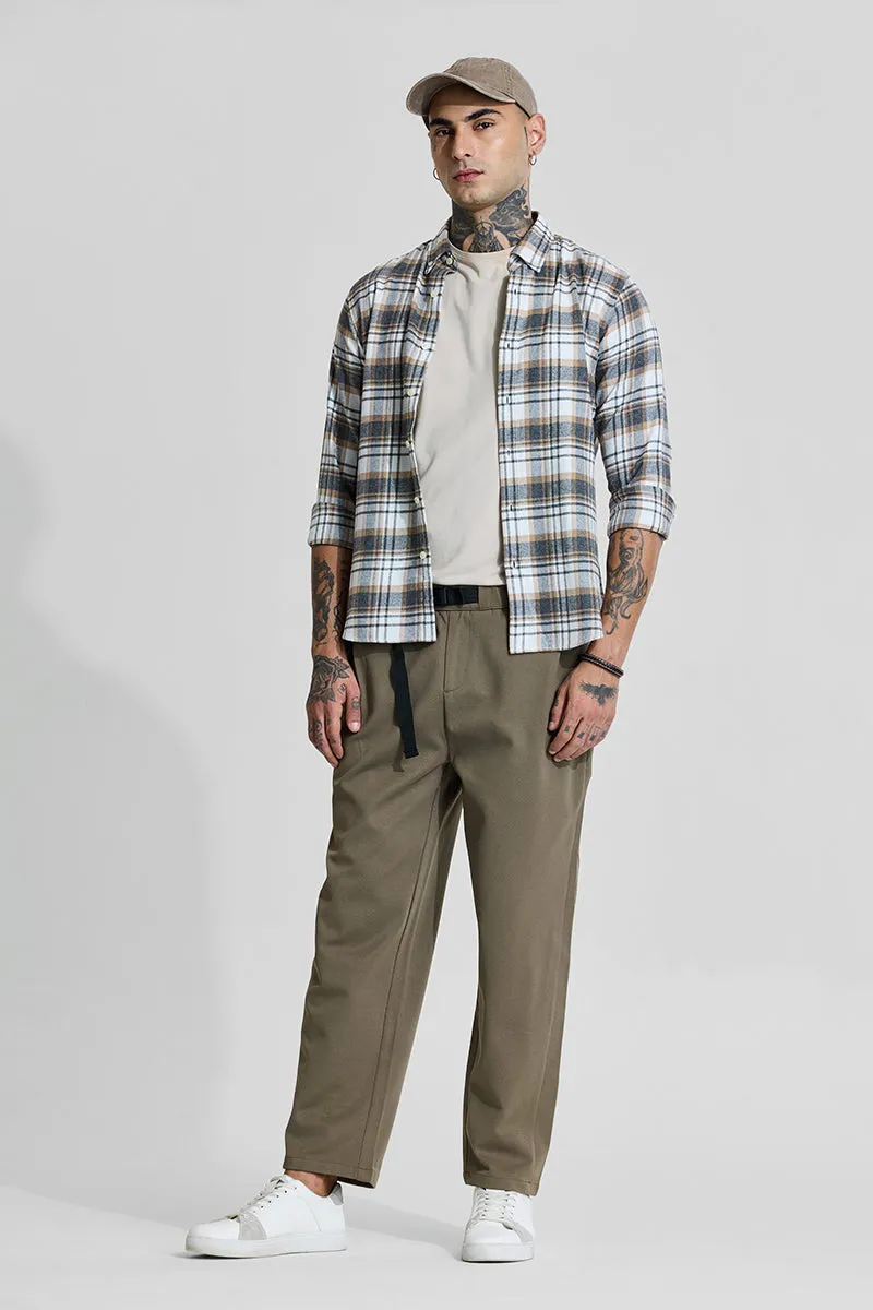 Khaki Relaxed Fit Trousers