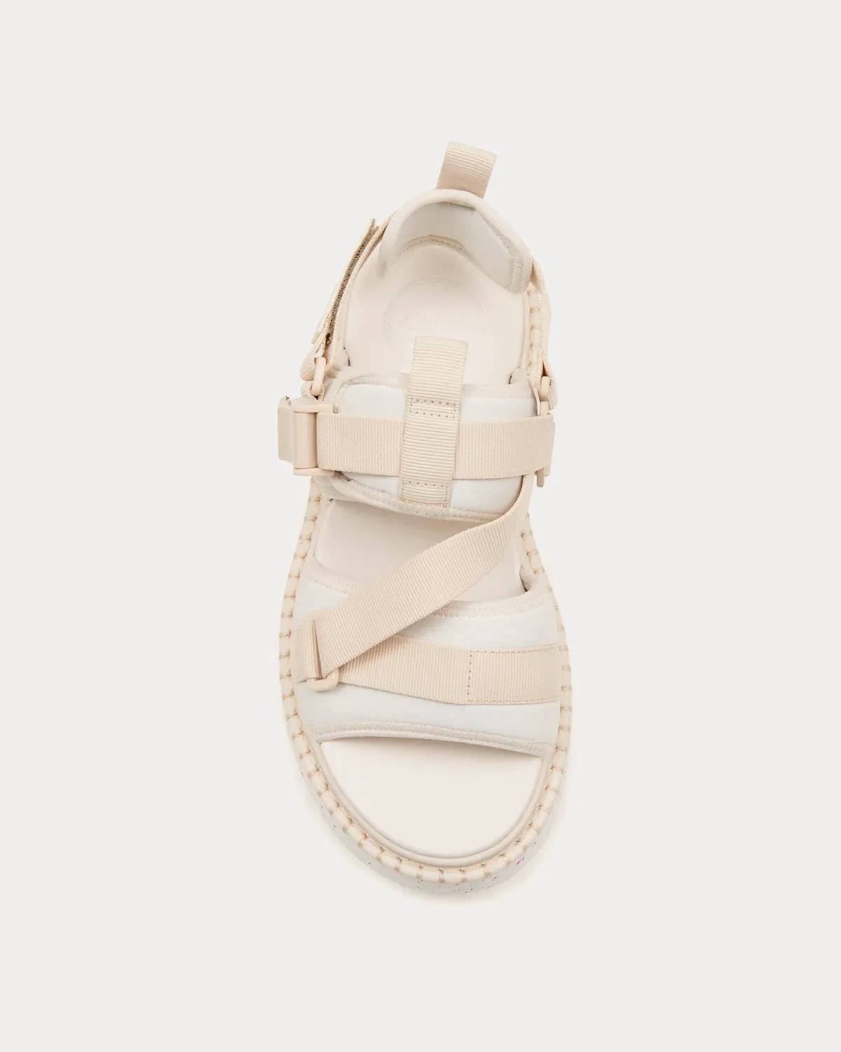 Lilli Flat Nomad White Sandals