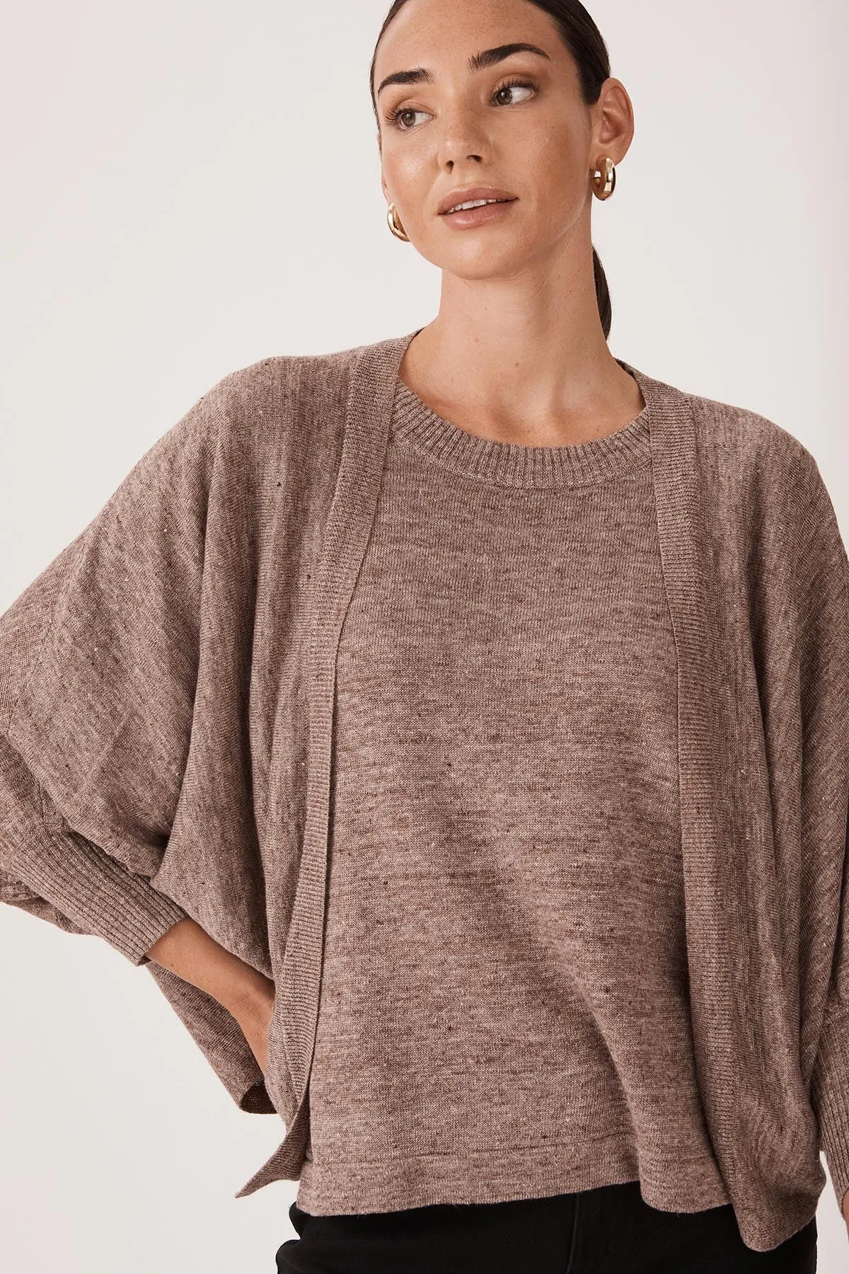 Linen Knit Shrug