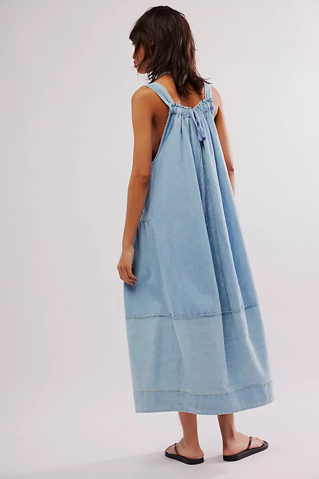 Machu Midi Dress in Frost