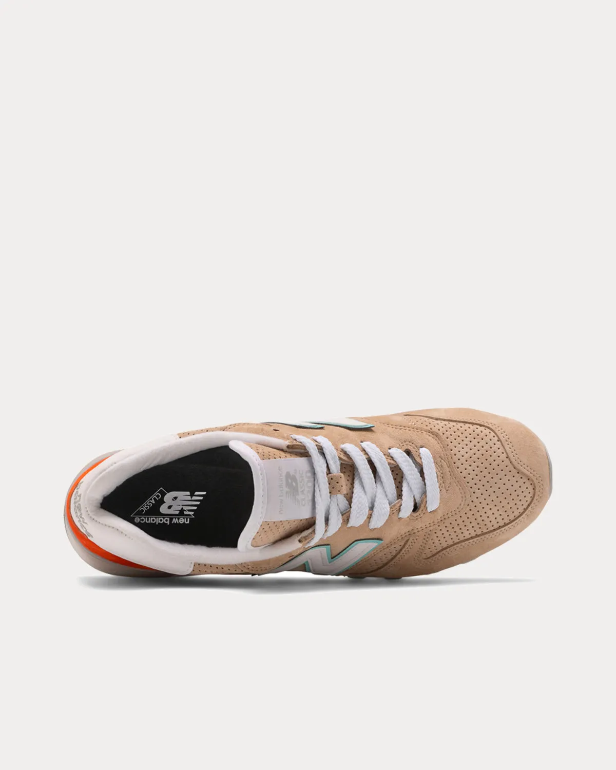 Made in US 1300 Tan & Orange Low Top Sneakers