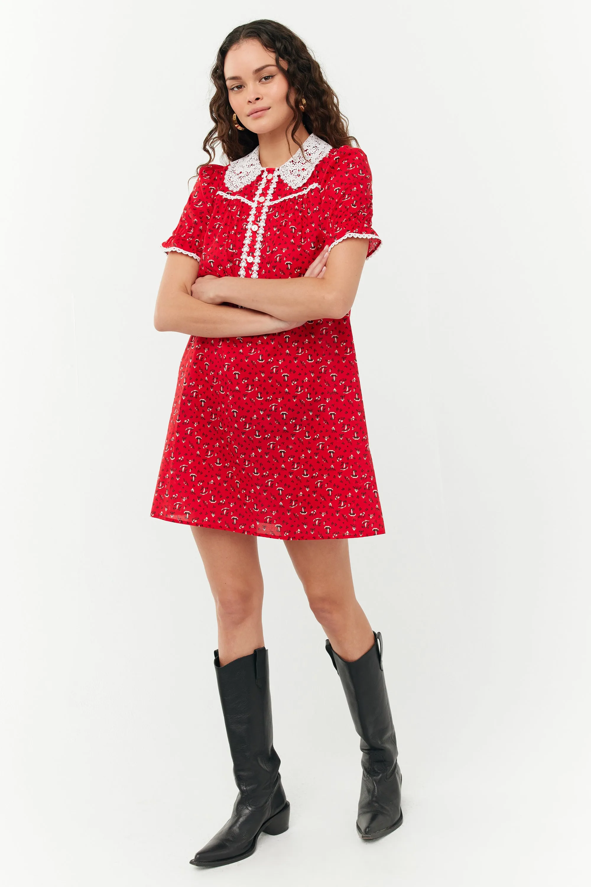 Marie Mini Baby Doll Dress