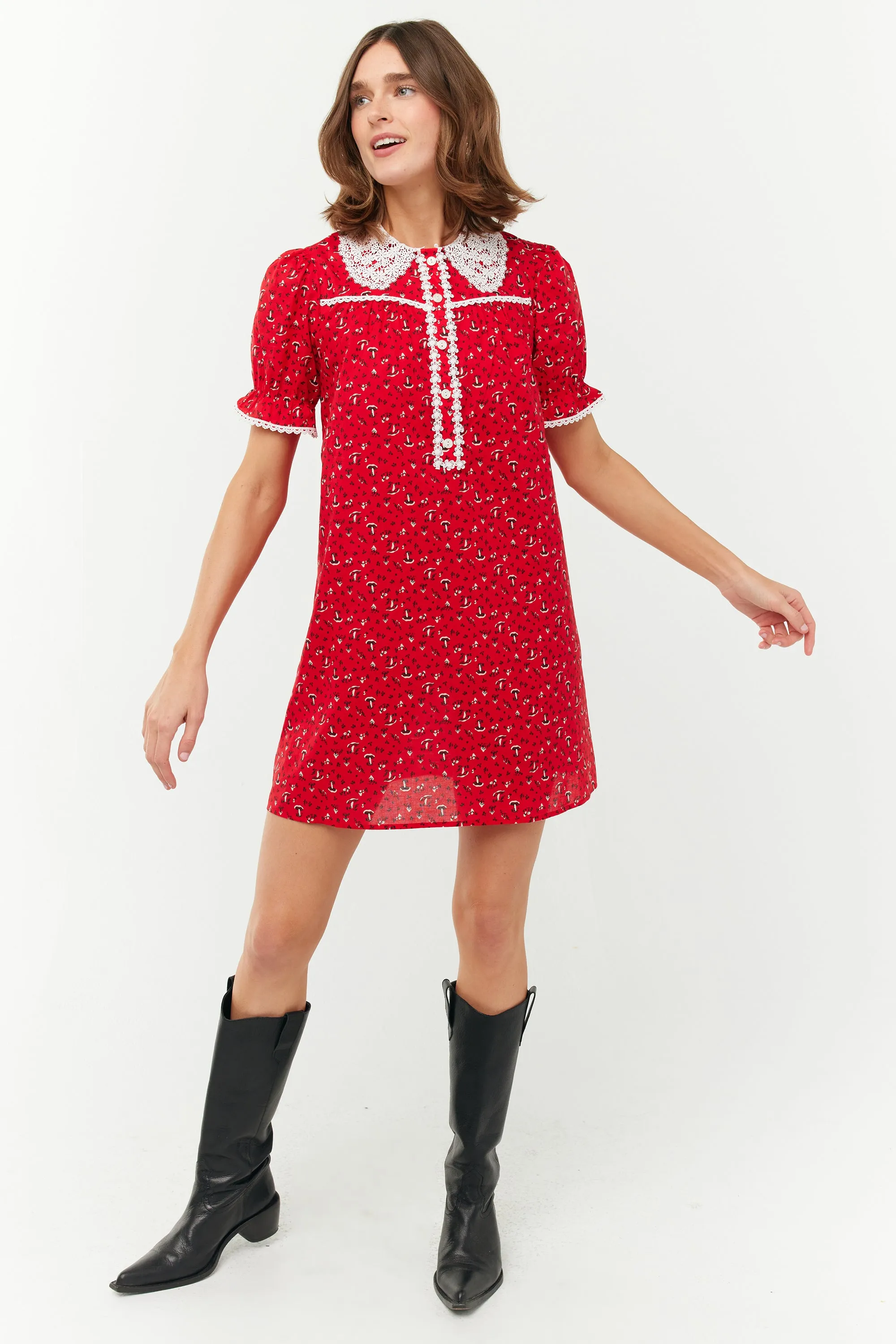 Marie Mini Baby Doll Dress