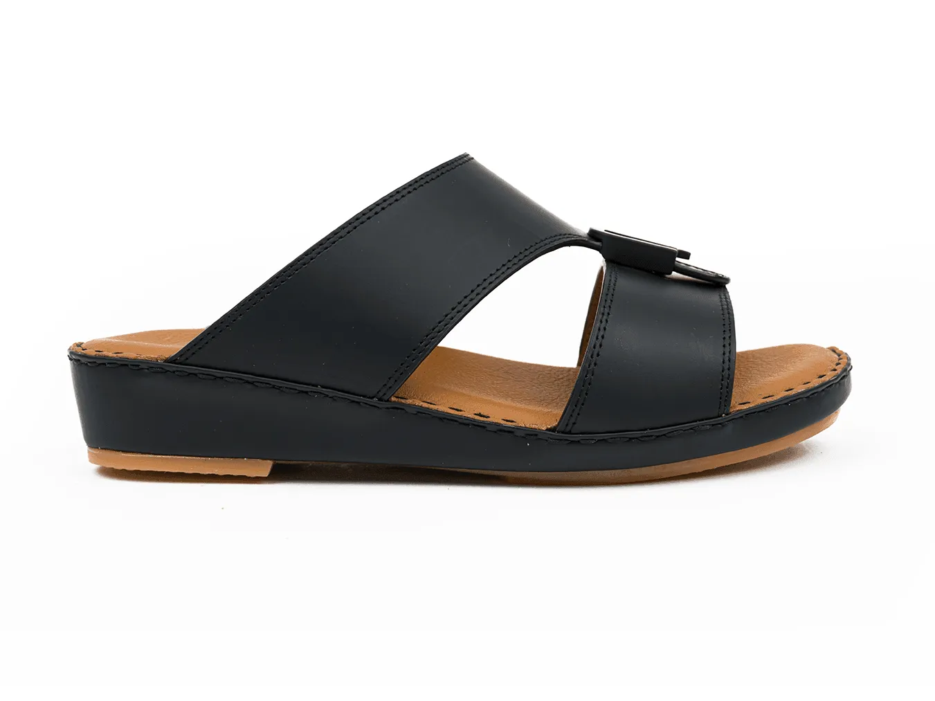 MATTE BOYS CLASSIC DAVINCI ARABIC SANDALS BLACK