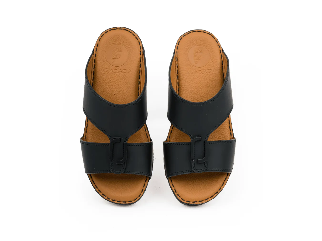 MATTE BOYS CLASSIC DAVINCI ARABIC SANDALS BLACK