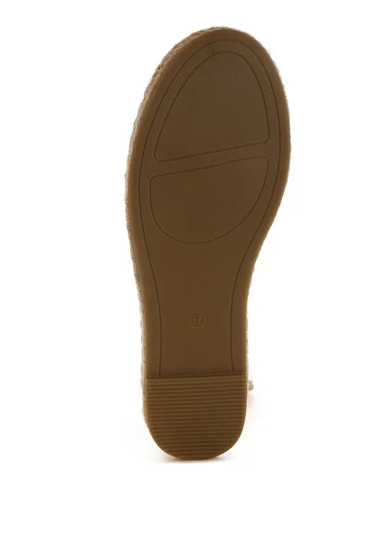Metallic Lace Up Espadrilles