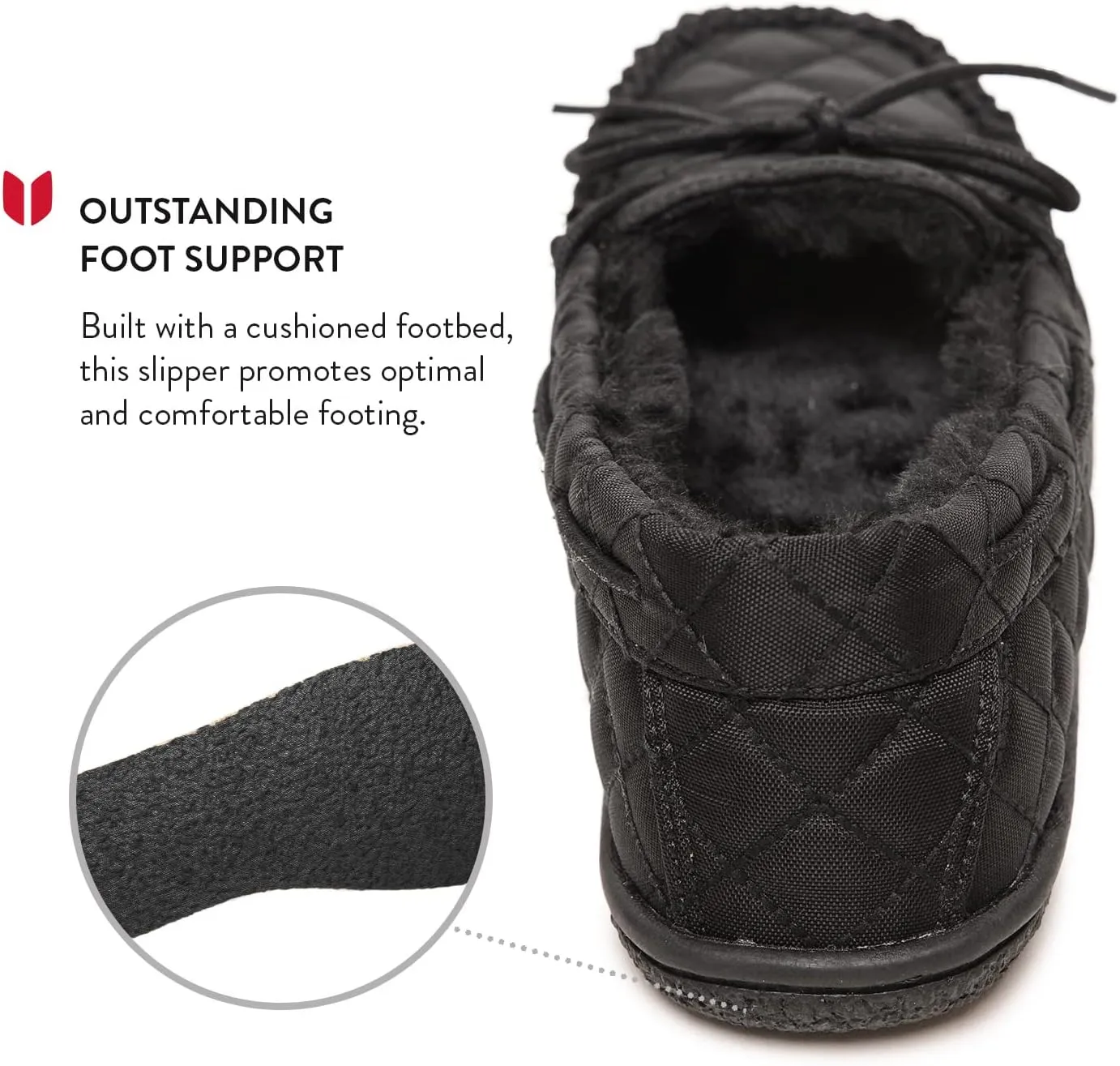 Minnetonka Womens Camp Tie Moc  Cozy, Suede Moccasin Slippers for Women with Plush Pile Lining, Cushioned Footbed, and Durable Sole for Indoor & Outdoor Comfort
