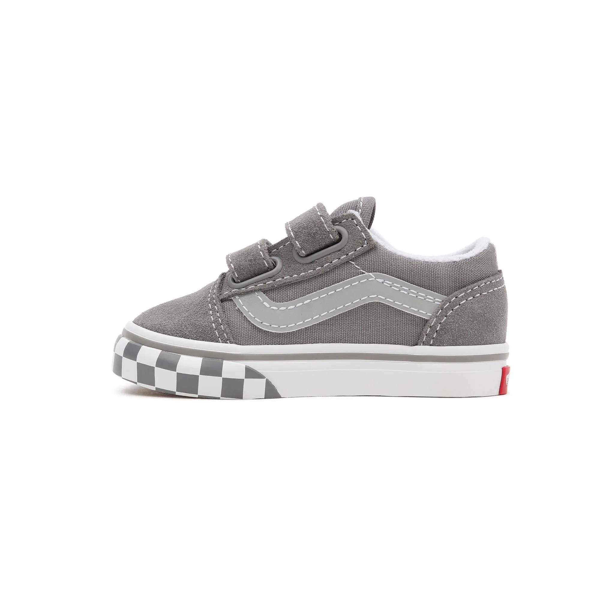 OLD SKOOL V Reflective sidestripe Checkerboard/Frost Grey - by Vans